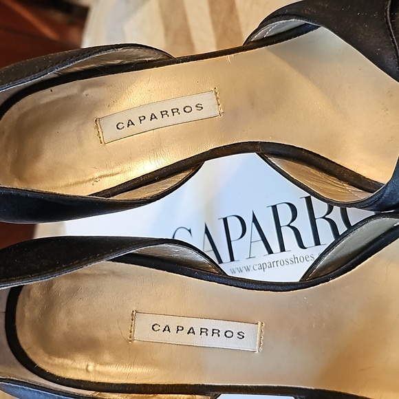 Caparros Satin Platform Peep Toe Heel - Picture 3 of 12